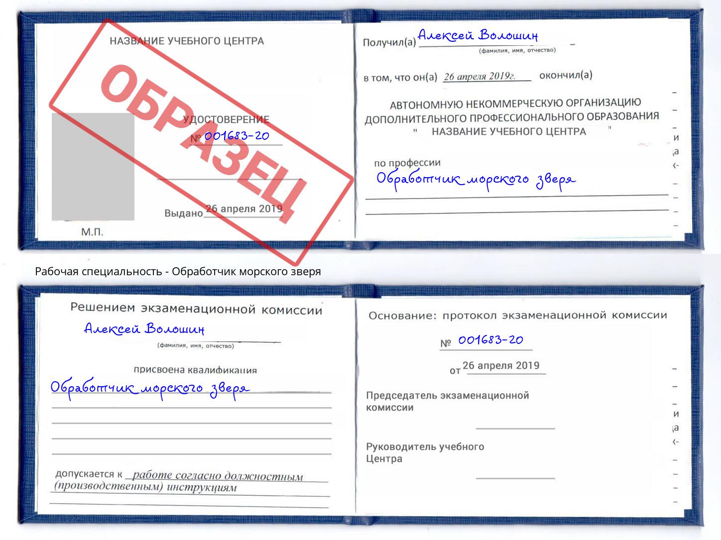 Обработчик морского зверя Корсаков